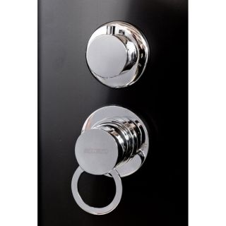 Душевая кабина Deto BМ1510 LED BLACK 100х100х220 см